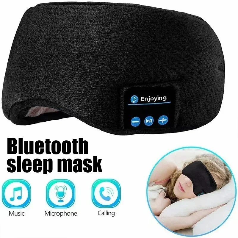Sleep Mask Headphones Bluetooth - 3D-Augenmaske mit Bluetooth-Kopfhörern, Musik-Schlafmaske, Weiche Elastische