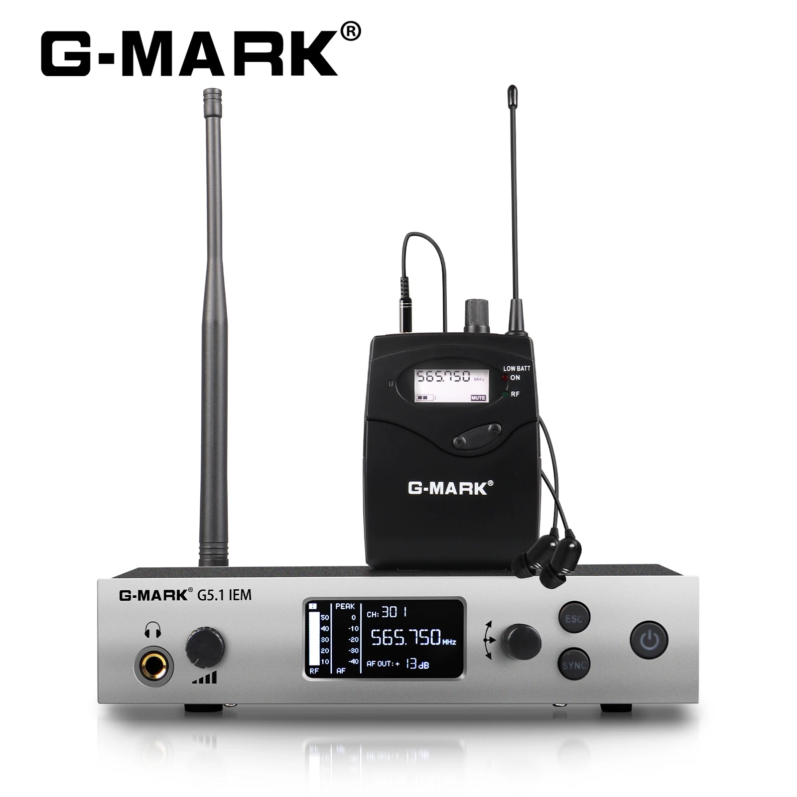 In Ear Monitors For Singers - Kabelloses In-Ear-Monitor-System G-MARK g 5,1 iem
