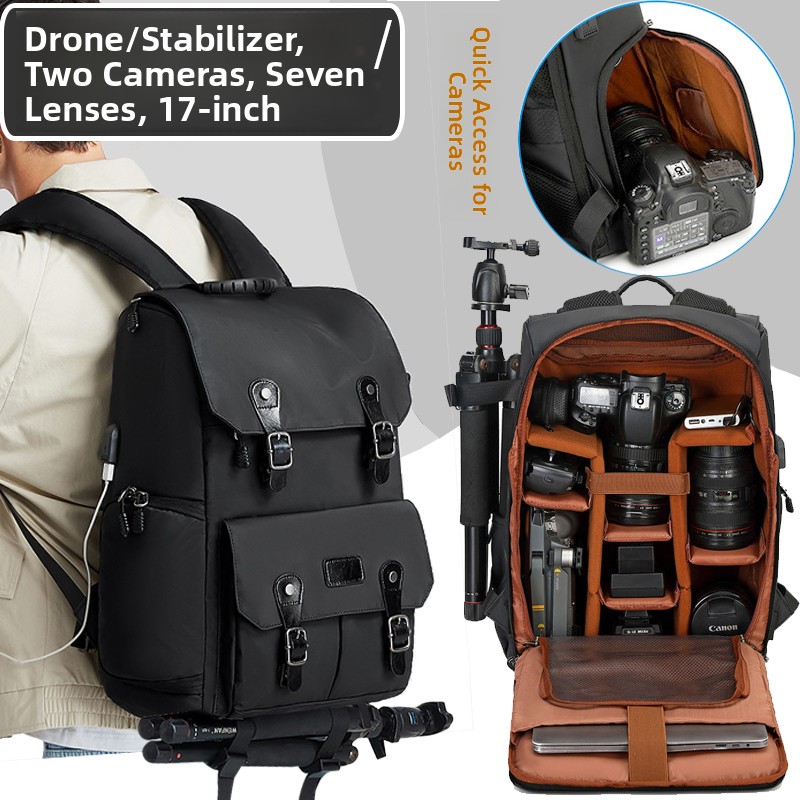 Drones - Professionelle DSLR-Kameratasche Rucksack Große Kapazität Fotografie-Computer-Integrations-Tasche