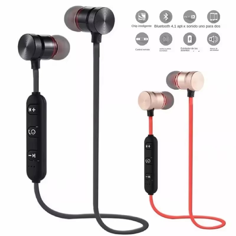 Magnetic Neckband Sports Earphones - 1/2/3/4 Stück Nackenbügel-Bluetooth-Kopfhörer, In-Ear, magnetisch, Dual-Ohr-Stereo-Sound,