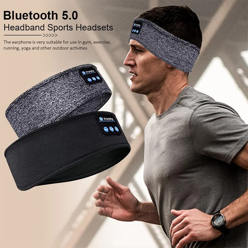 Sleep Mask Headphones Bluetooth - Bluetooth Kopfhörer Sport Schlafen Stirnband Elastische