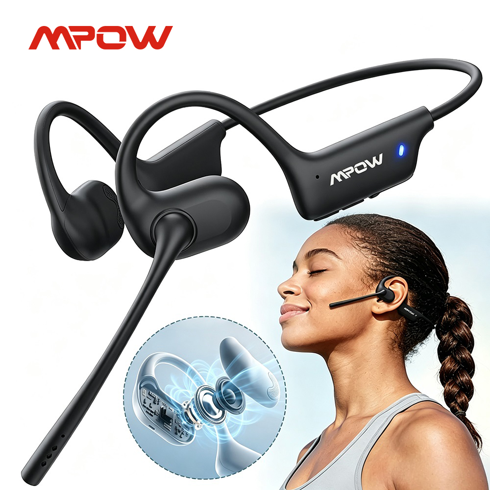 Open Ear Air Conduction Headphones - Mpow O1 Open-Ear Sport-Kopfhörer Kabellose Luftleitungs-Ohrhörer
