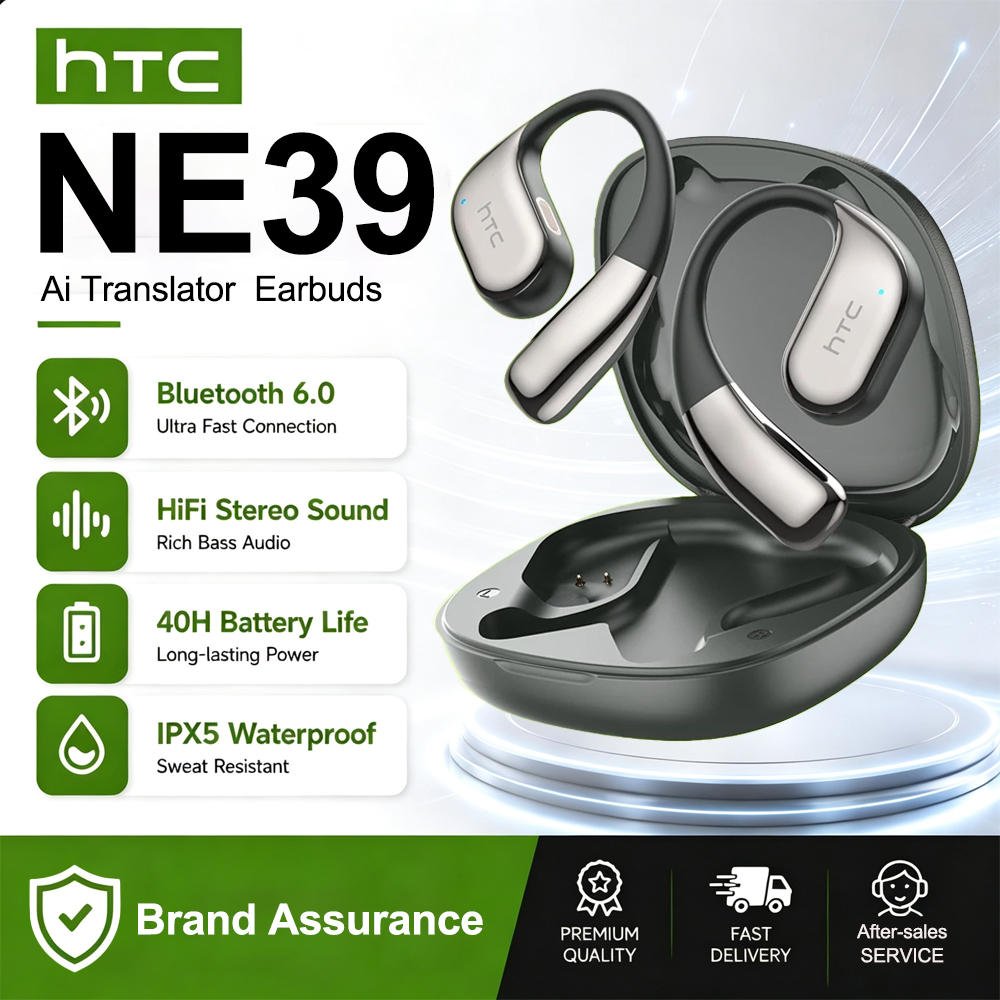 Open Ear Air Conduction Headphones - HTC NE39 AI-Übersetzungs-Ohrhörer Kabellose Bluetooth-Kopfhörer Lange