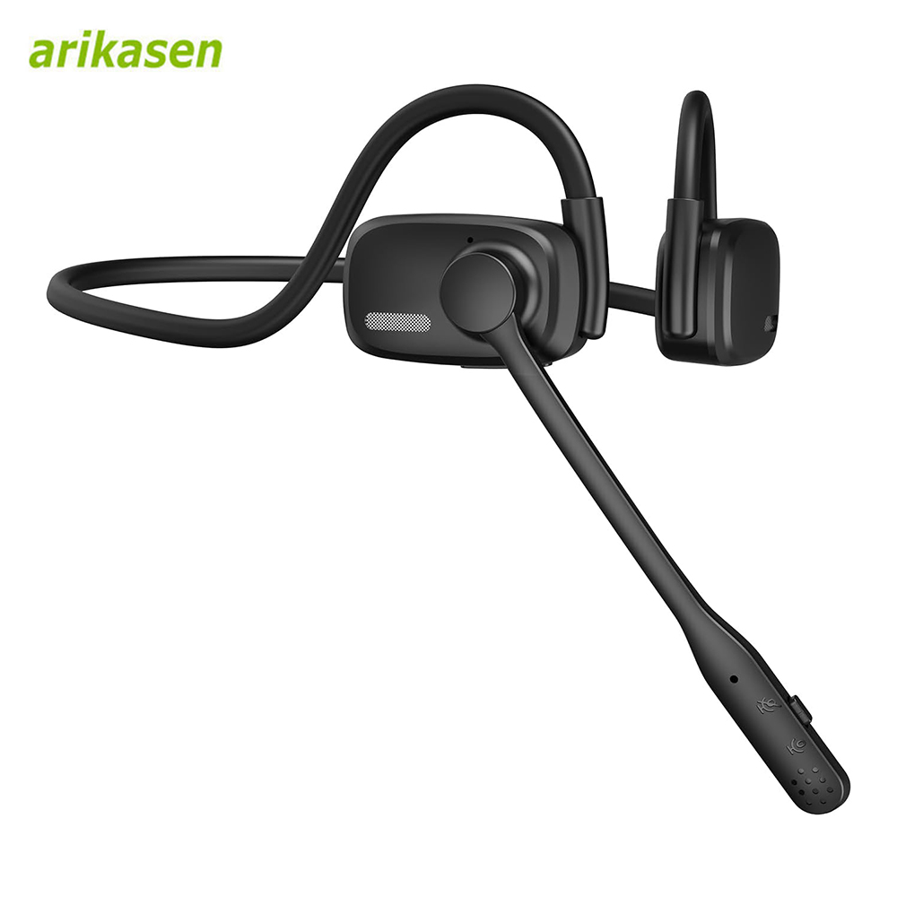Open Ear Air Conduction Headphones - Bluetooth-Headsets mit Mikrofonarm, Geräuschunterdrückung, Freisprechanruf, offenes