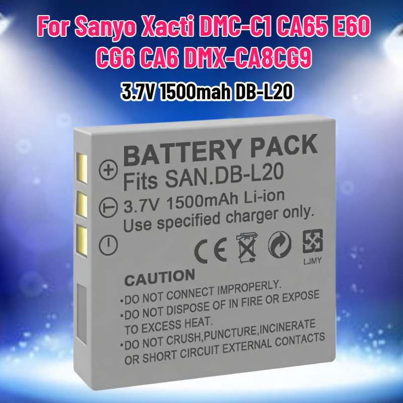 Drones - 3,7V 1500mAh DB-L20 Akku für Sanyo