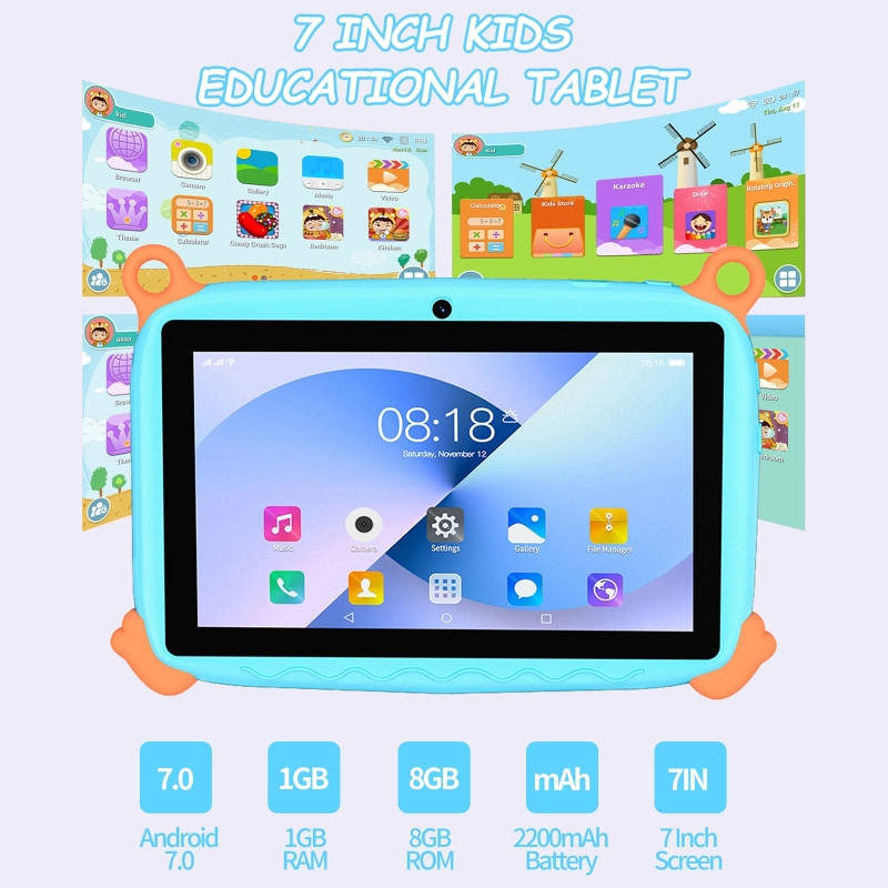 Tablets - Kinder-Tablet-PC mit 7-Zoll-Display Lernmaschine Frühpädagogisches Spielzeug