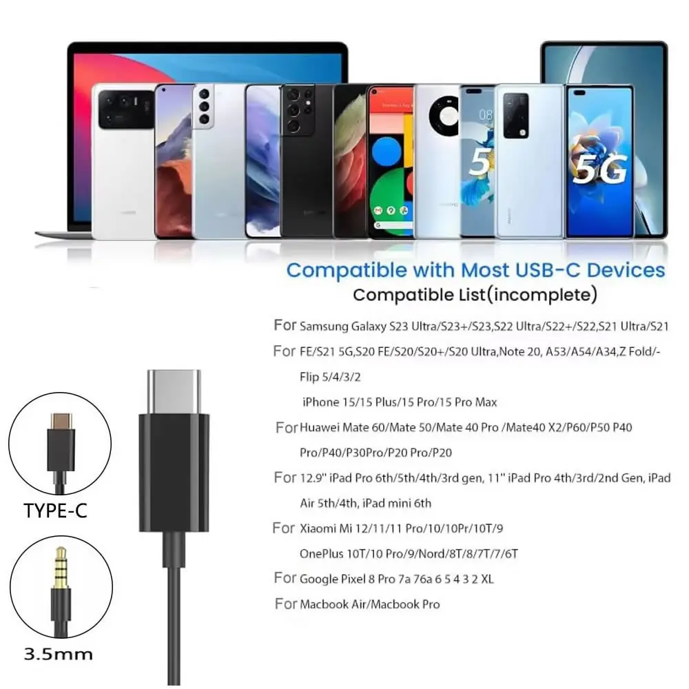 USB C einseitiger Kopfhörer fü – Type C Wired Earphones With Mic Bewertung und Preis