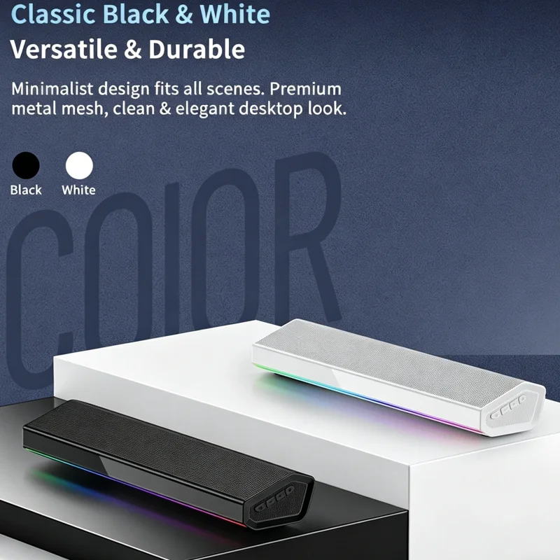 Bluetooth 5.4 Lautsprecher mit – Rgb Computer Soundbar For Pc Bewertung und Preis