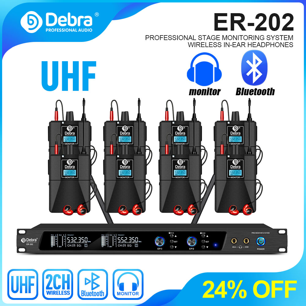 Debra UHF IEM ER-202 Drahtlose – In Ear Monitors For Singers Bewertung und Preis
