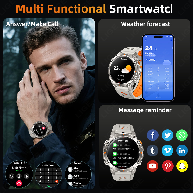 LIGE Robuste GPS Track Smart U – Smartwatches Bewertung und Preis