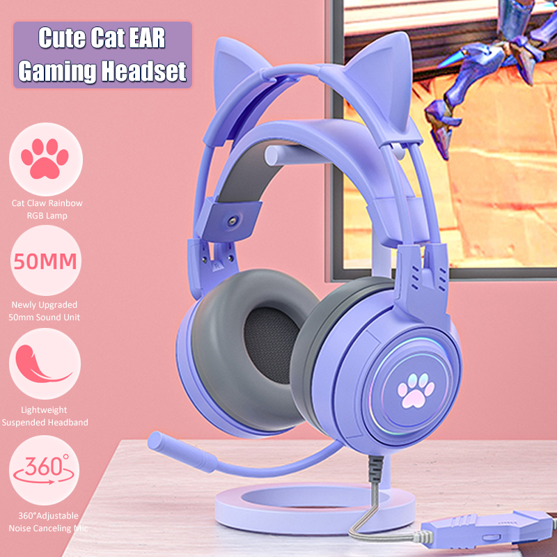 Niedliche Katzen ohr Gaming-Ko – Gaming Headset With Mic Rgb Bewertung und Preis