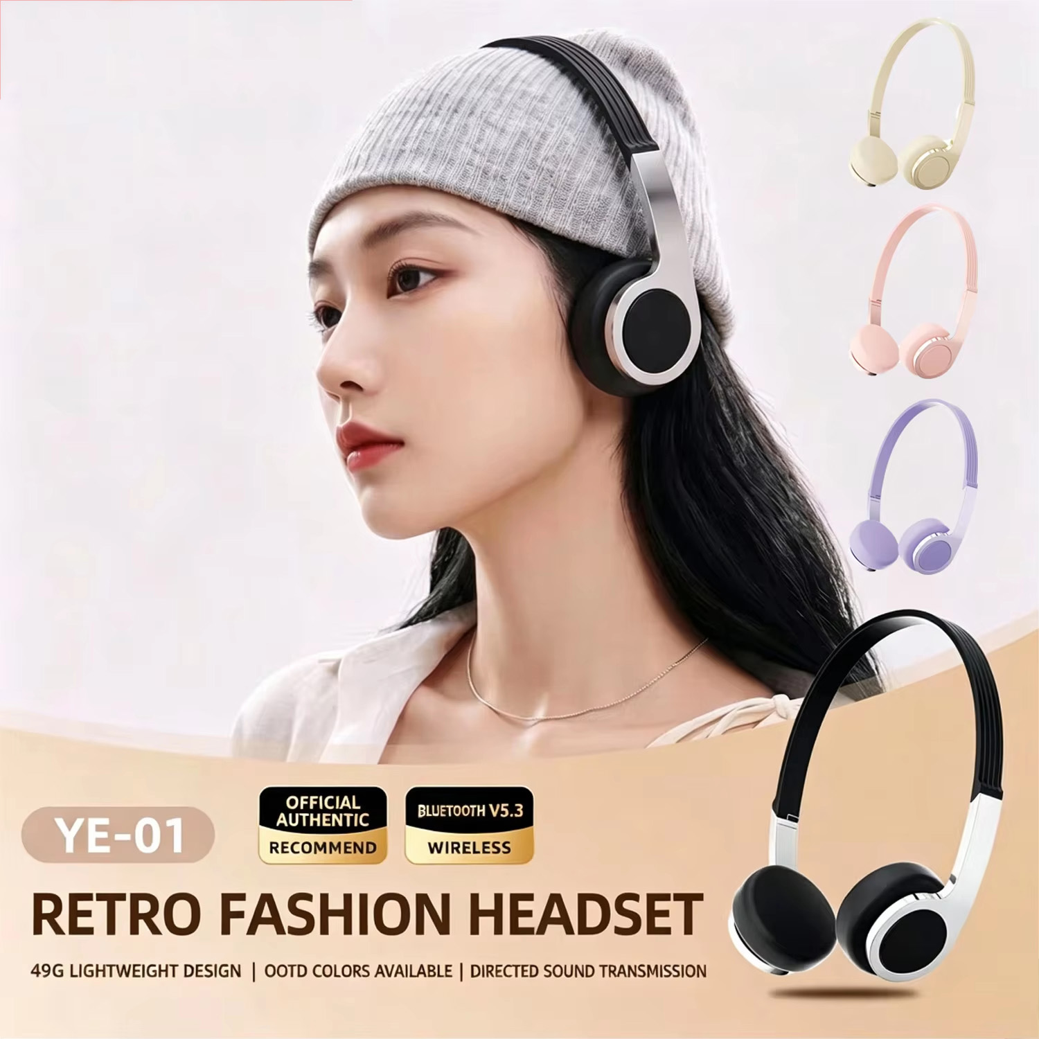 Neue Retro-Kompakt-Over-Ear-Bl – Anc Wireless Over Ear Headphones Bewertung und Preis